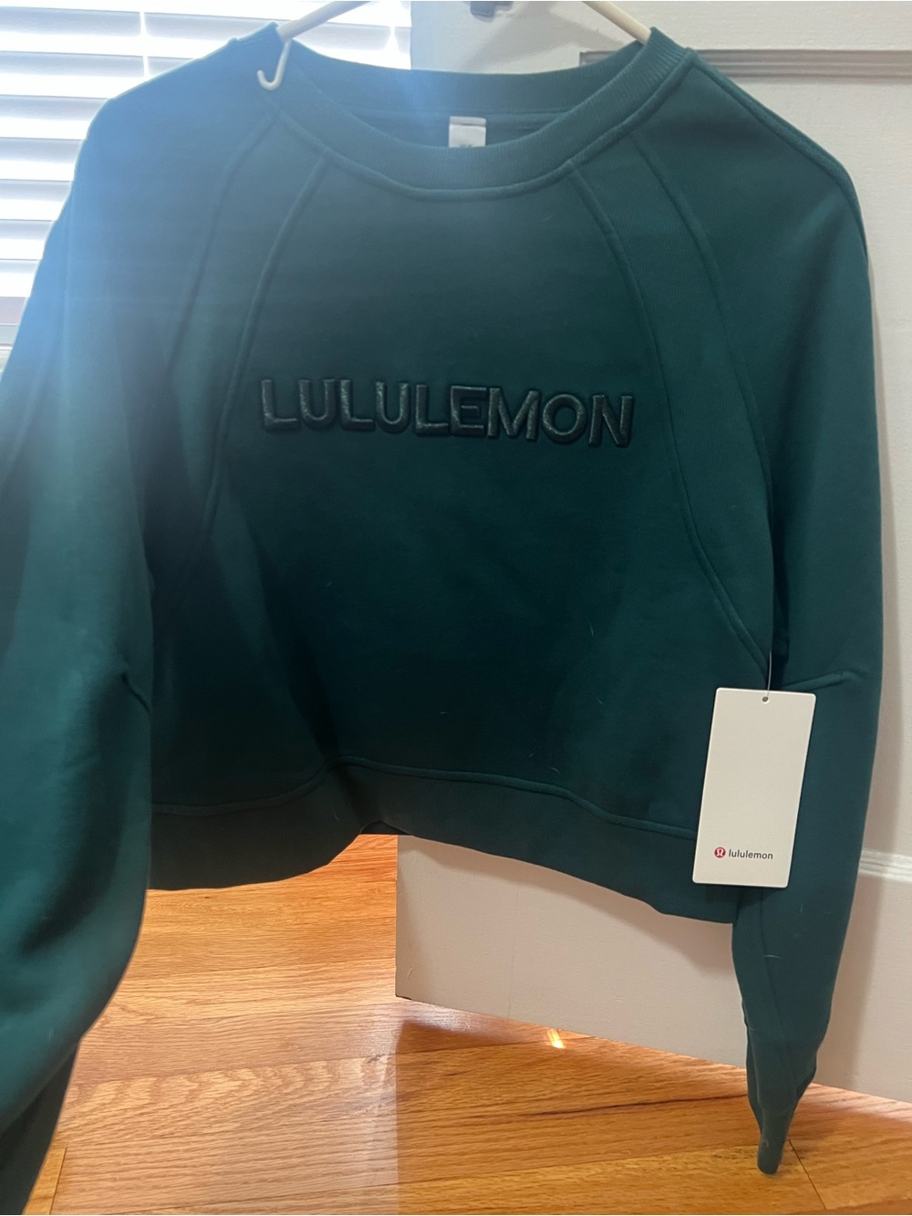 lululemon athletica Dark Teal Embossed Logo Crewneck Sweatshirt - Picture 3 of 4